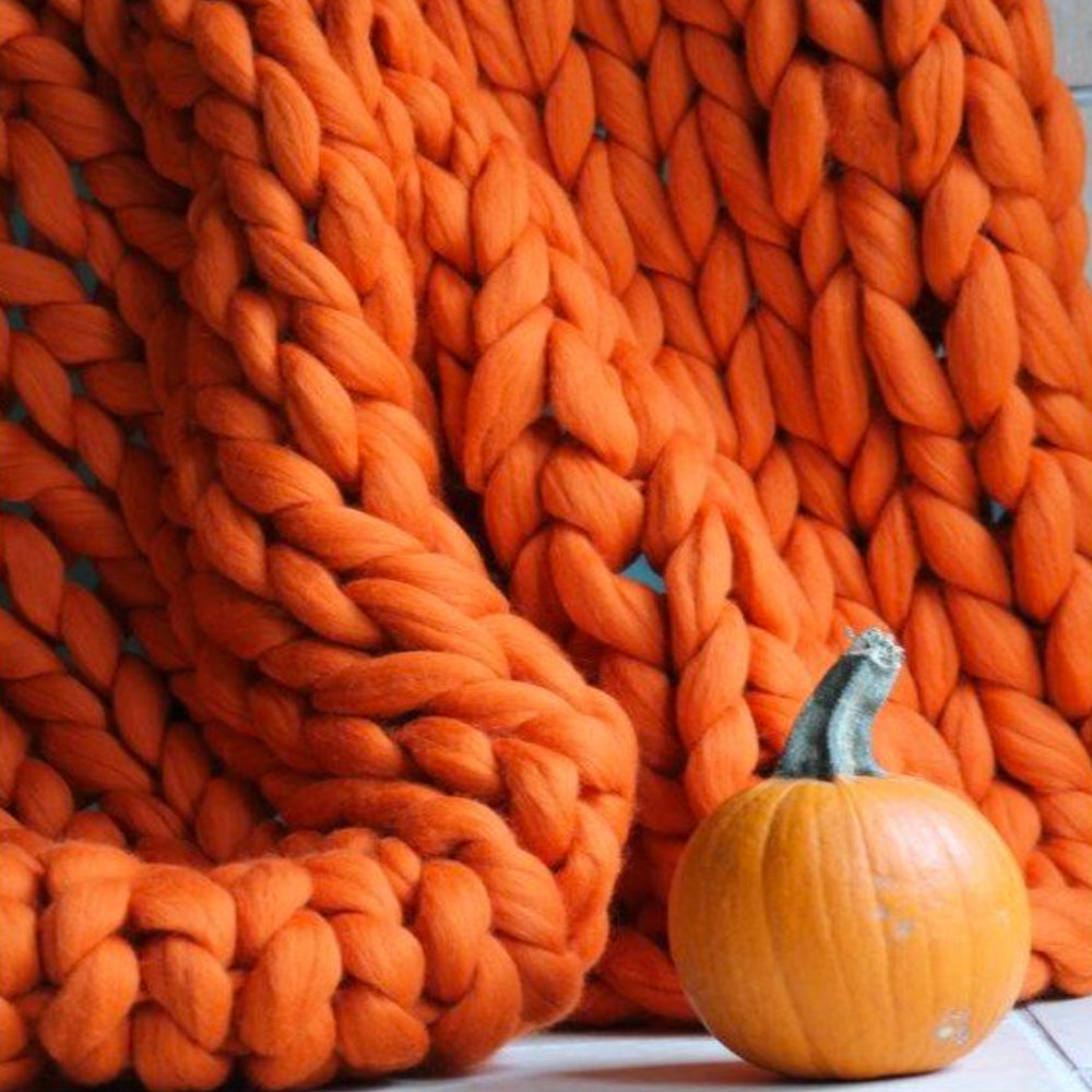 Fil de laine chunky XL 1000 grammes DIY pour tricoter une couverture merveilleusement douce