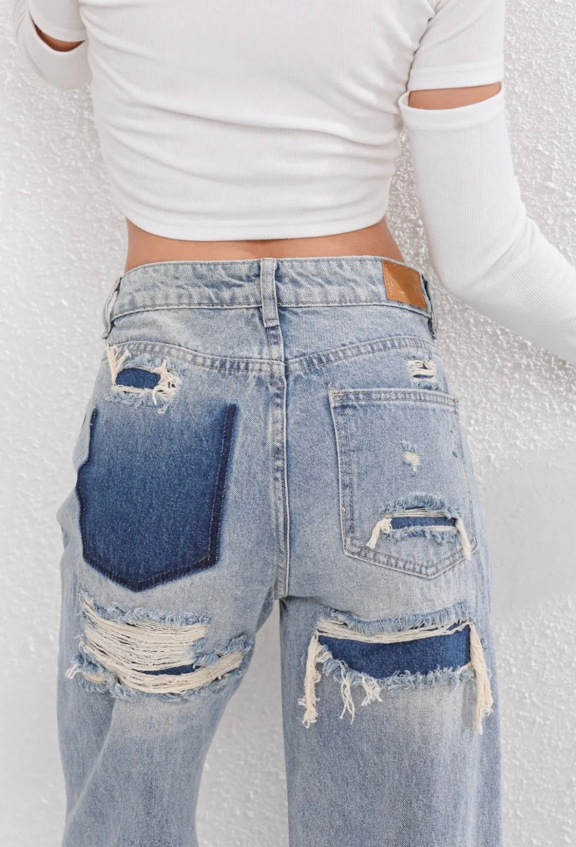 Olivia - Jean taille haute à jambes larges