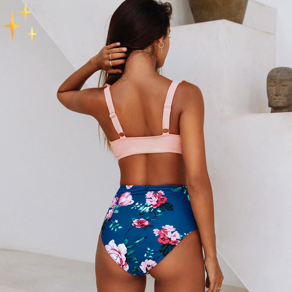 Mirabella Shelina Haut de Bikini + Bas Taille Haute | Se sentir en Confiance et Belle sous le Soleil