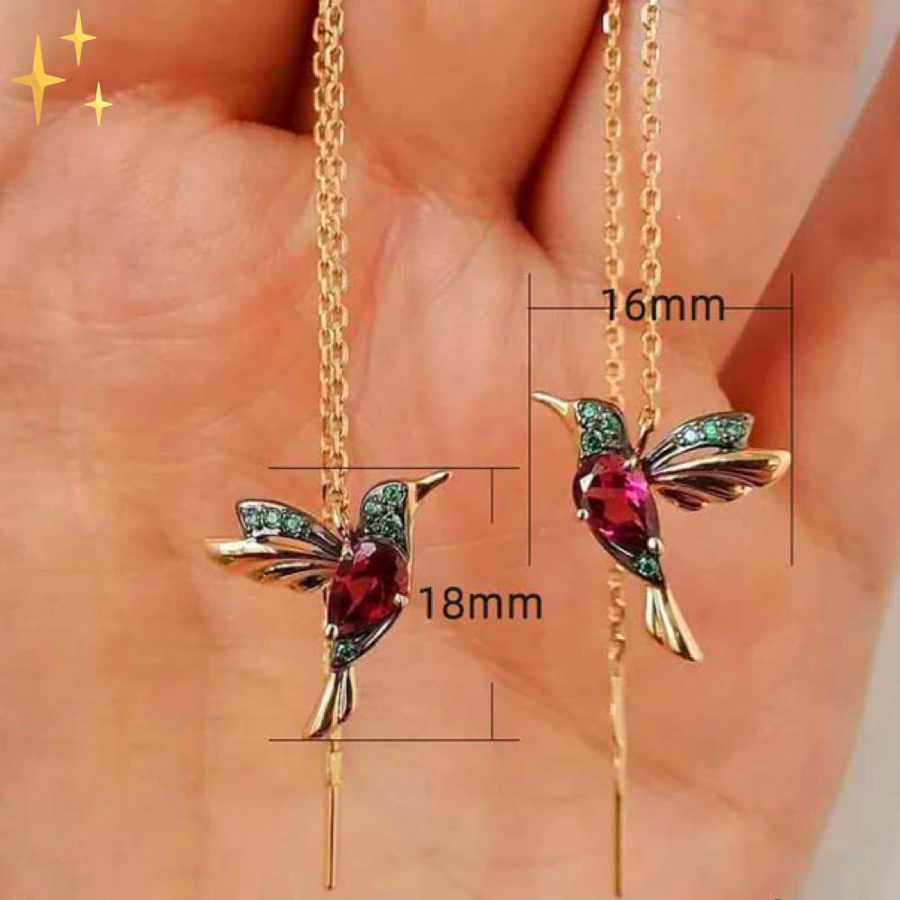 Mirabella Boucles d'Oreilles Colibri | Originales et Belles sur votre Visage