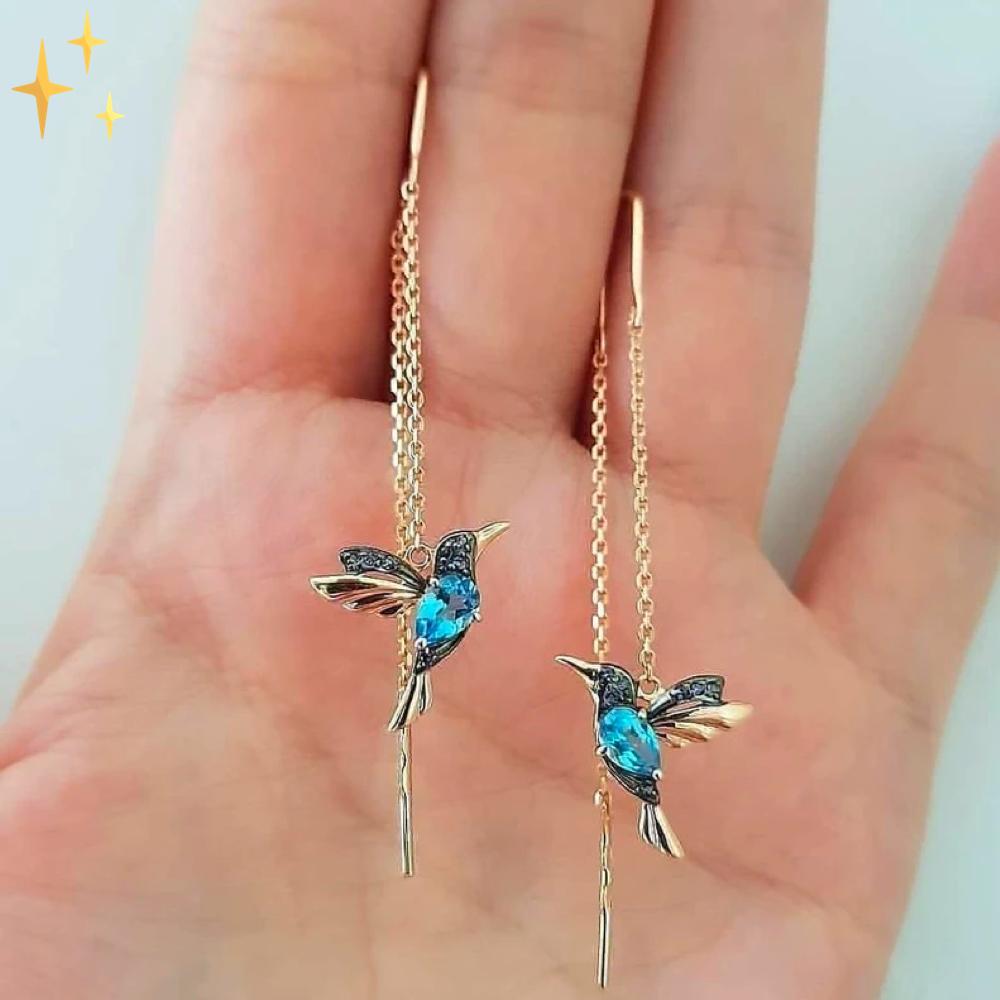 Mirabella Boucles d'Oreilles Colibri | Originales et Belles sur votre Visage