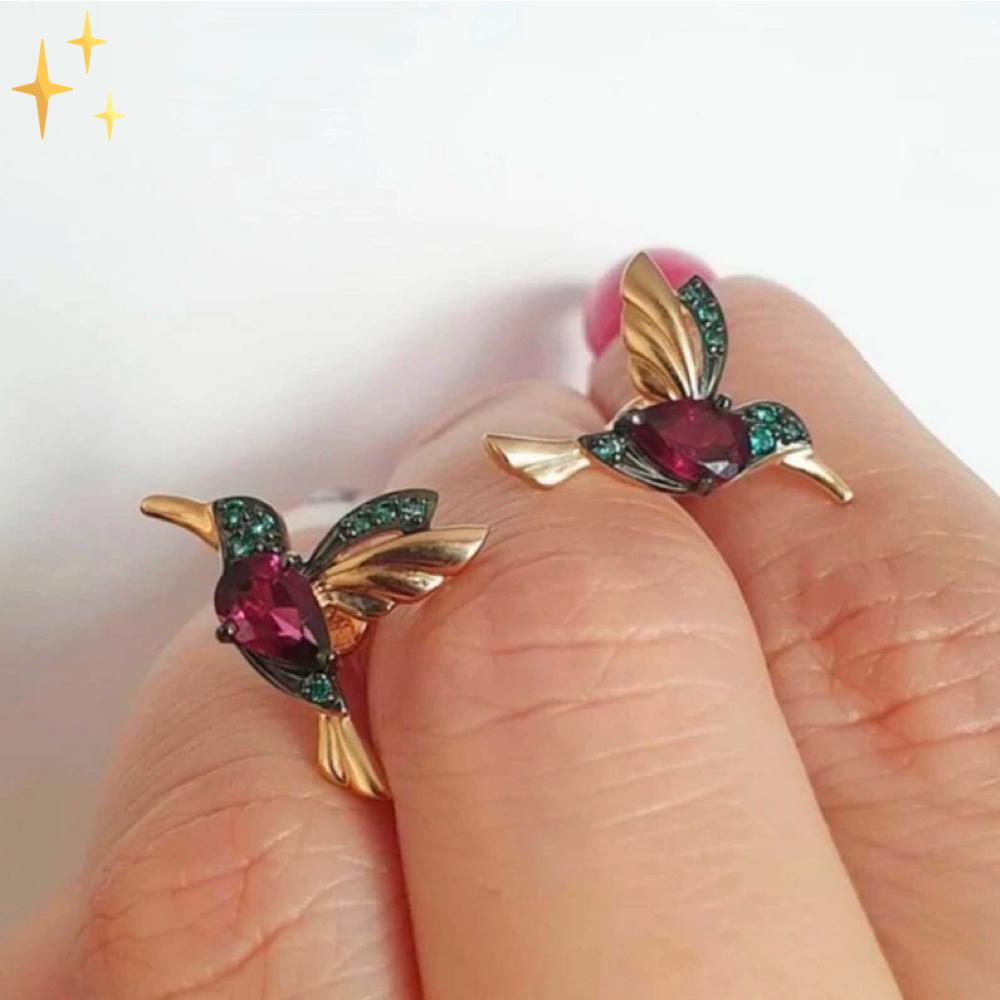 Mirabella Boucles d'Oreilles Colibri | Originales et Belles sur votre Visage