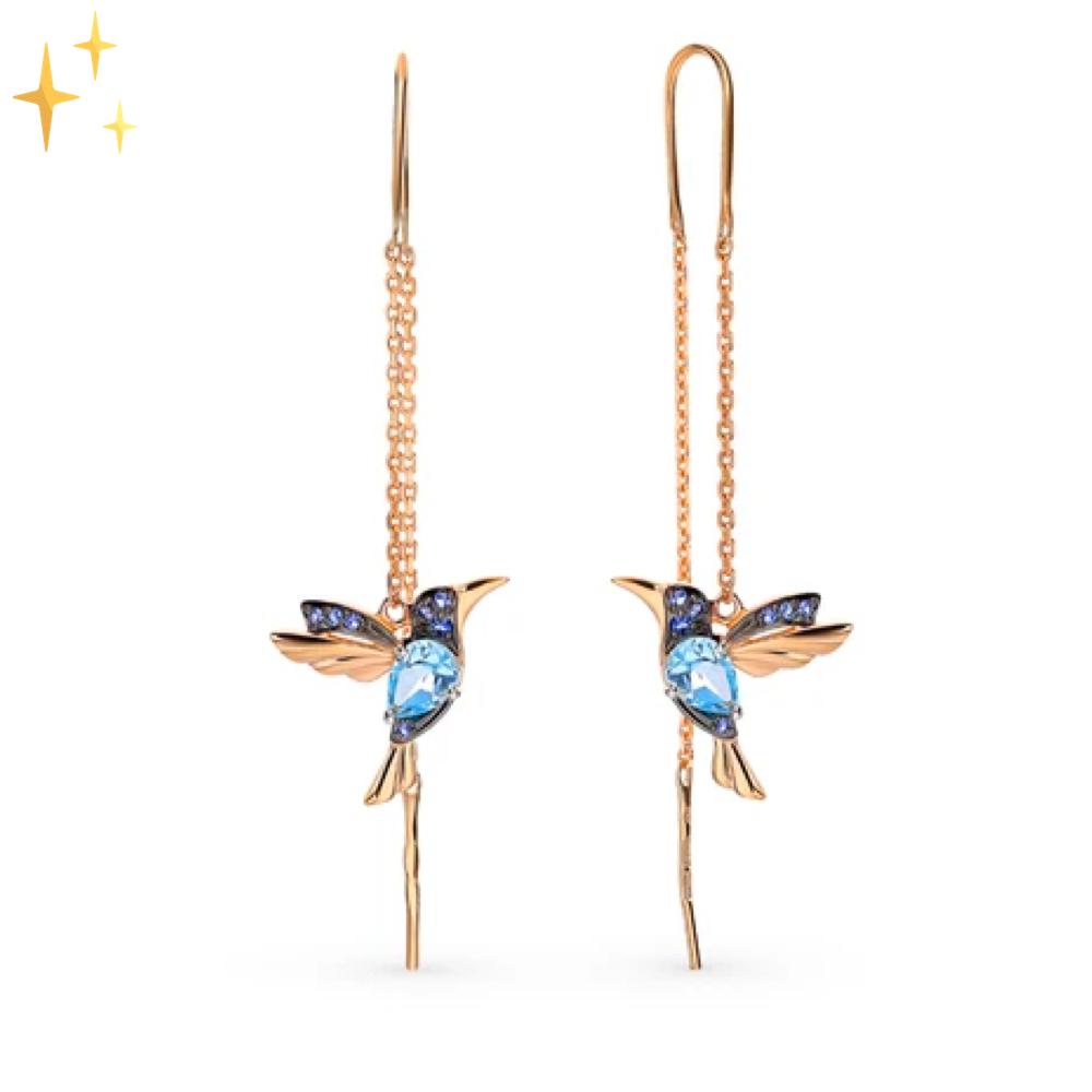 Mirabella Boucles d'Oreilles Colibri | Originales et Belles sur votre Visage