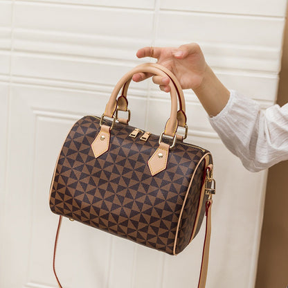Leora - Sac à Bandoulière et Sac à Main Vintage Mode avec Motif Géométrique