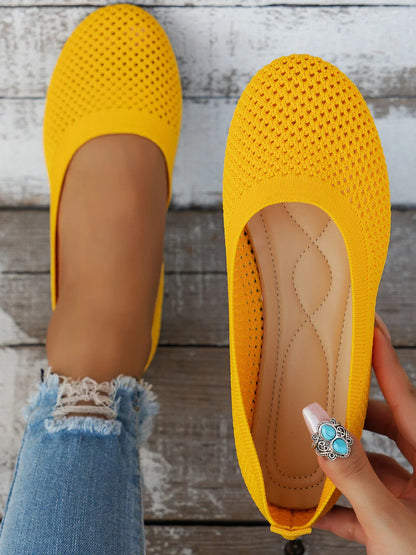 Sophia - Ballerines en Tissu Mesh Légères et Respirantes avec Semelle à Soutien Supplémentaire pour l'Été