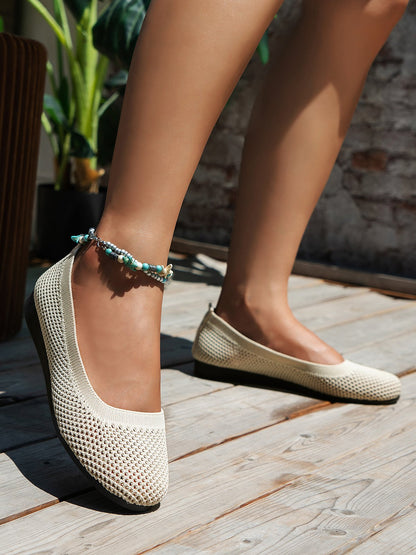 Sophia - Ballerines en Tissu Mesh Légères et Respirantes avec Semelle à Soutien Supplémentaire pour l'Été