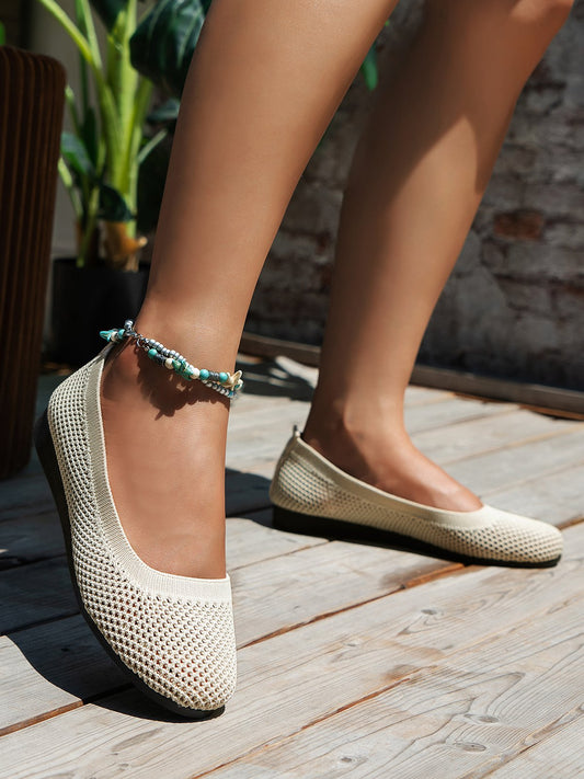 Sophia - Ballerines en Tissu Mesh Légères et Respirantes avec Semelle à Soutien Supplémentaire pour l'Été