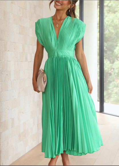 Isabella - Robe Midi Plissée