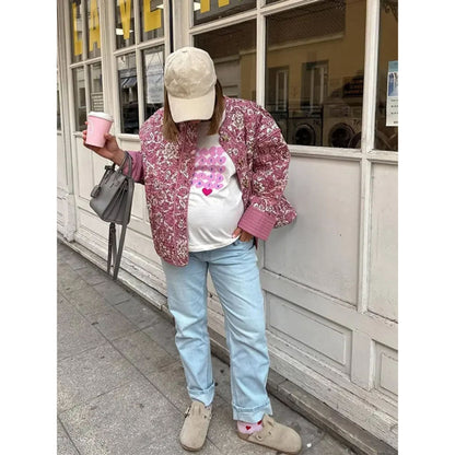 Clémence | Bomber jacket avec imprimé floral