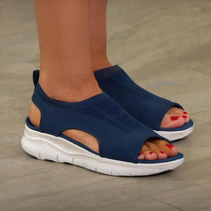 Fleur | Sandales de sport à orteils ouverts avec semelles blanches