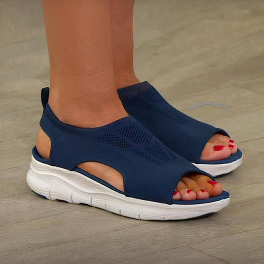 Fleur | Sandales de sport à orteils ouverts avec semelles blanches