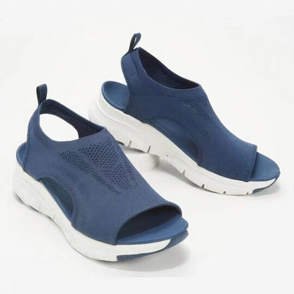 Fleur | Sandales de sport à orteils ouverts avec semelles blanches