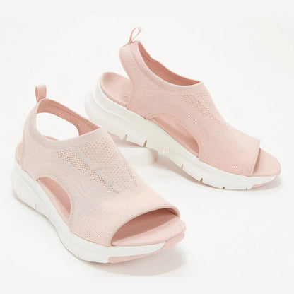 Fleur | Sandales de sport à orteils ouverts avec semelles blanches