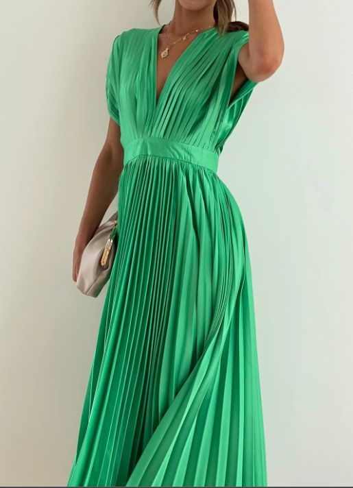 Isabella - Robe Midi Plissée