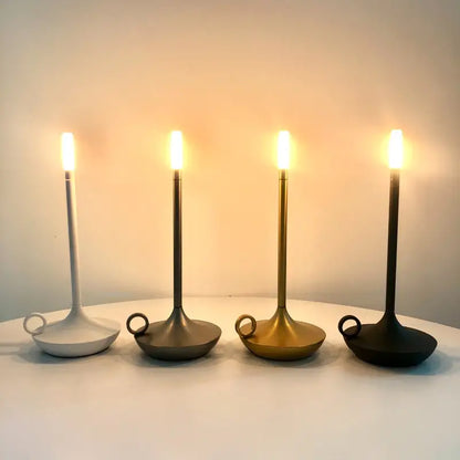 Lampe de Luxe GlowCandle à Commande Tactile avec Variateur en Forme de Bougie Gothique