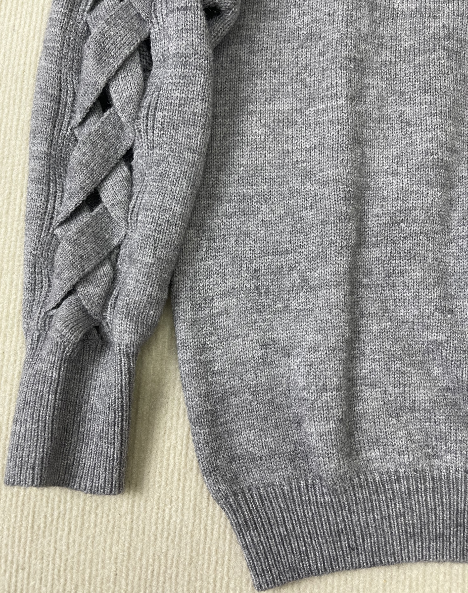 Dorette - Pull Gris uni Pour un Look à la Mode