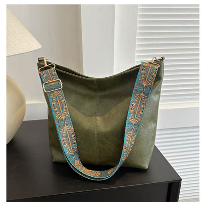 Zora - Sac bandoulière spacieux bohème chic avec design abstrait  bandoulière et simili cuir