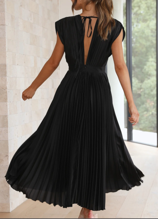 Isabella - Robe Midi Plissée