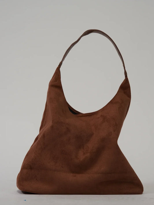 Inès - Sac à Épaule en Daim Doux