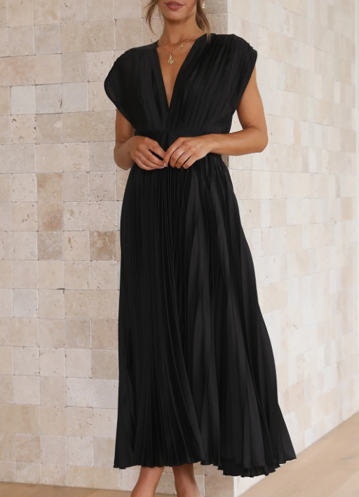 Isabella - Robe Midi Plissée