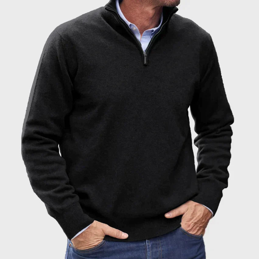 Narcisse - Pull zippé en cachemire italien pour homme