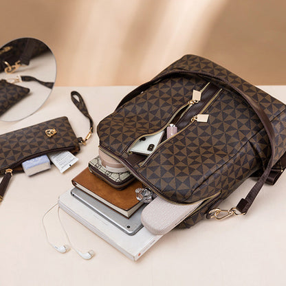 Ava - Ensemble Élégant Antivol à Deux Pièces avec Sac à Dos Convertible et Porte-monnaie au Design Chic