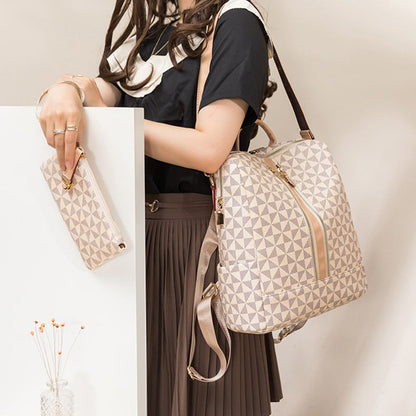 Ava - Ensemble Élégant Antivol à Deux Pièces avec Sac à Dos Convertible et Porte-monnaie au Design Chic