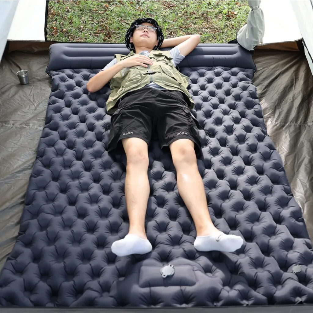 Elowen - NaturVibes le Matelas Gonflable le Plus Compact pour le Camping 2 Personnes