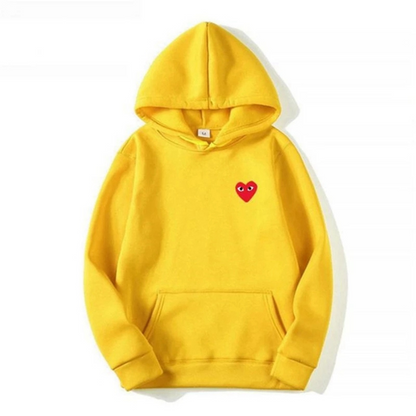 Loua - Sweat à Capuche Pour Eemme Coton Imprimé Avec Couleur Unie