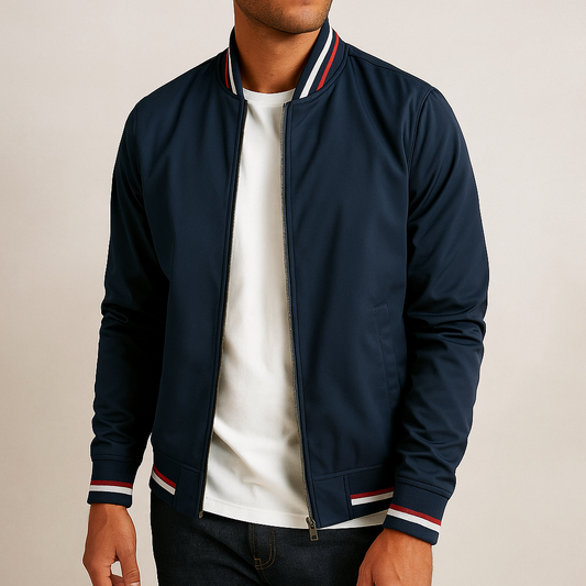 Marceau - Veste de Printemps Sportive pour Homme | Blouson Bomber avec Fermeture Éclair et Coupe-Vent