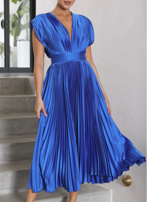 Isabella - Robe Midi Plissée