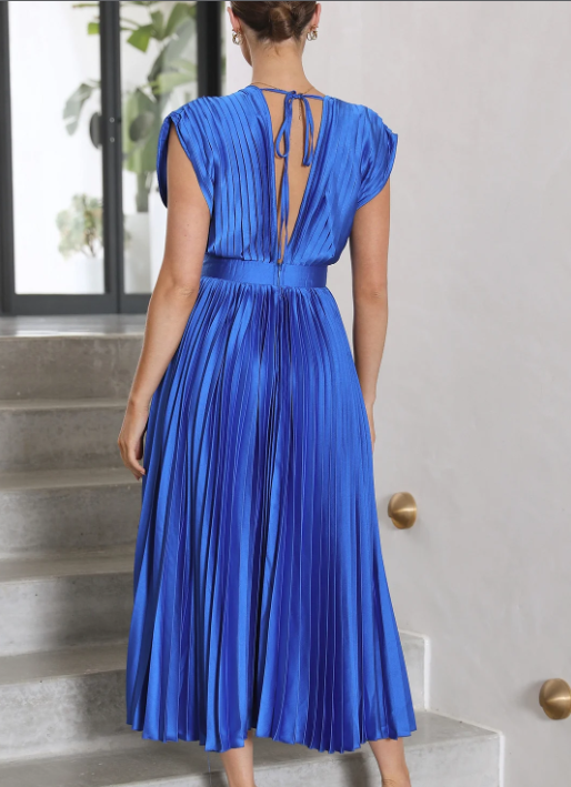 Isabella - Robe Midi Plissée