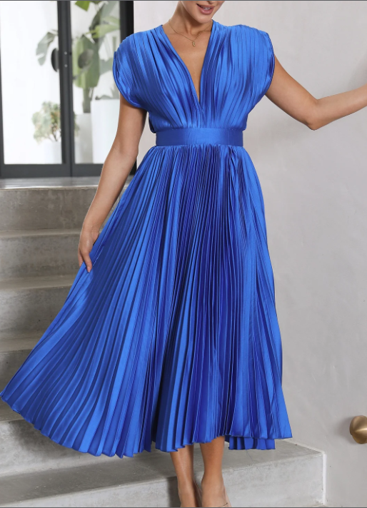 Isabella - Robe Midi Plissée