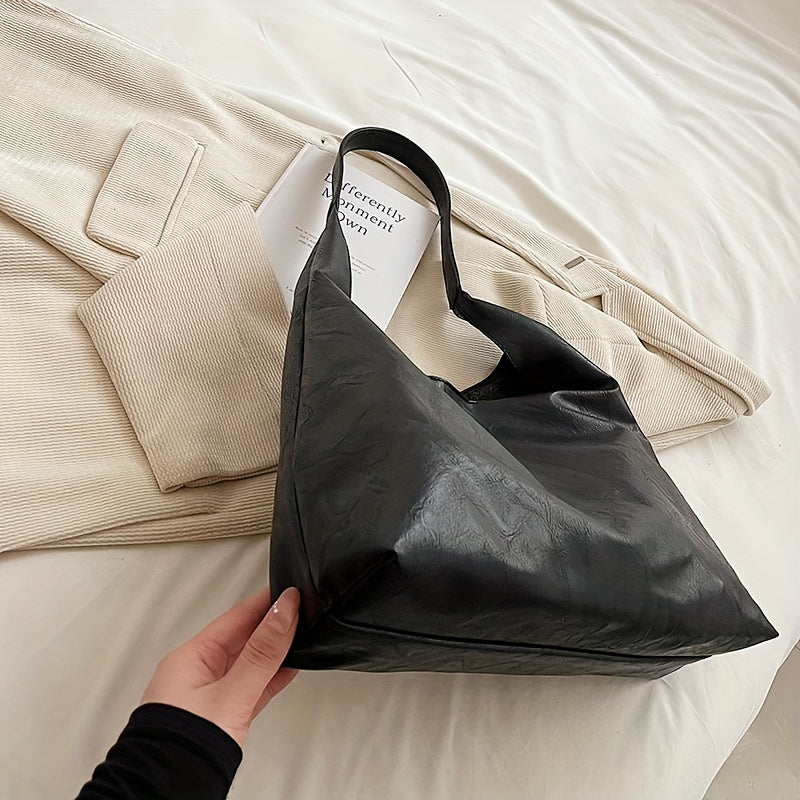 Vespera - Sac à bandoulière au design rond bohème chic en simili cuir