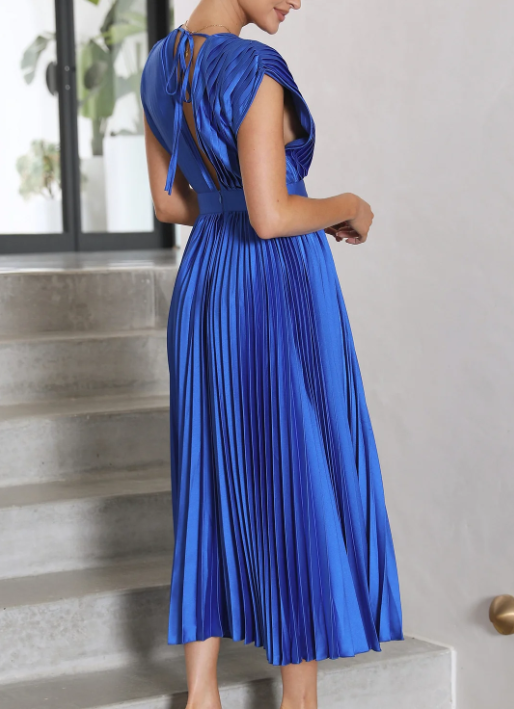 Isabella - Robe Midi Plissée
