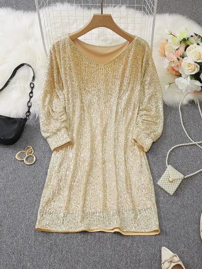 Isabella - Robe à Sequin Décolleté