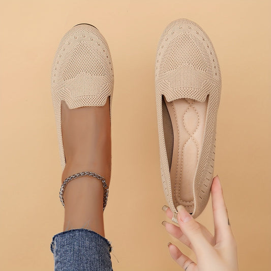 Amélie - Mocassins Orthopédiques Ballerines Tissées avec Amorti Supplémentaire