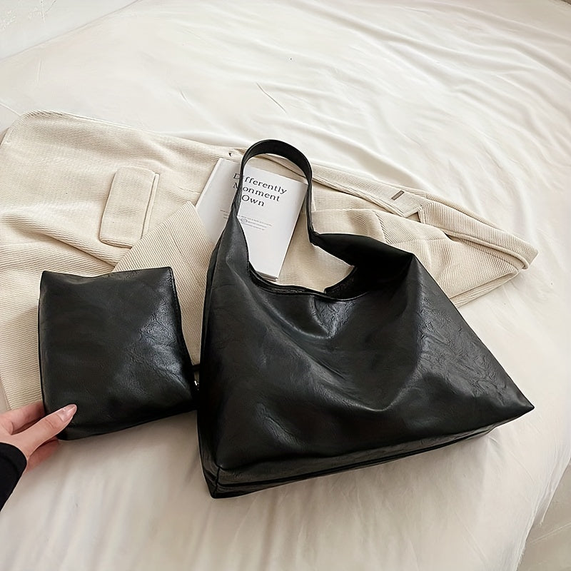 Vespera - Sac à bandoulière au design rond bohème chic en simili cuir