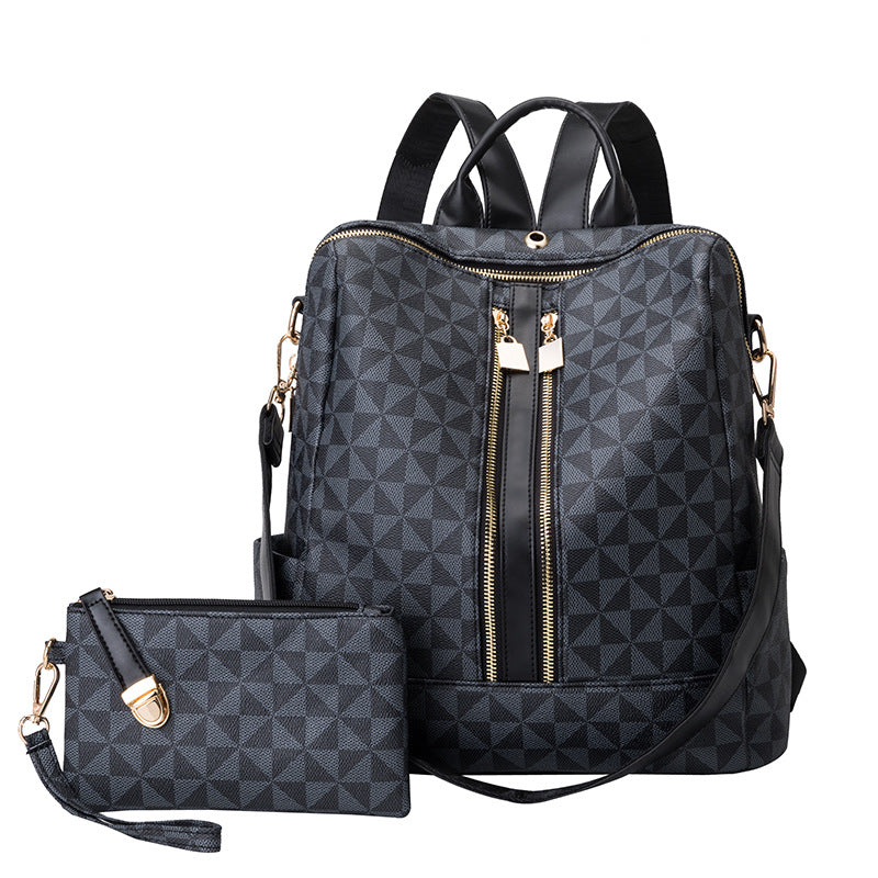 Ava - Ensemble Élégant Antivol à Deux Pièces avec Sac à Dos Convertible et Porte-monnaie au Design Chic