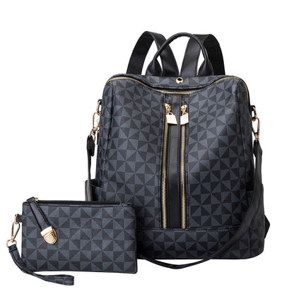 Ava - Ensemble Élégant Antivol à Deux Pièces avec Sac à Dos Convertible et Porte-monnaie au Design Chic