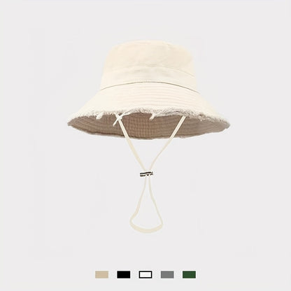 Zora - Chapeau de soleil tendance pour l'été avec cordon de serrage ajustable