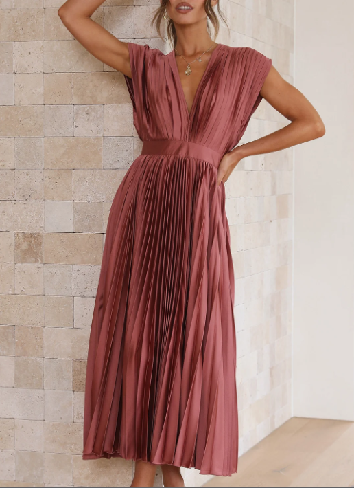 Isabella - Robe Midi Plissée