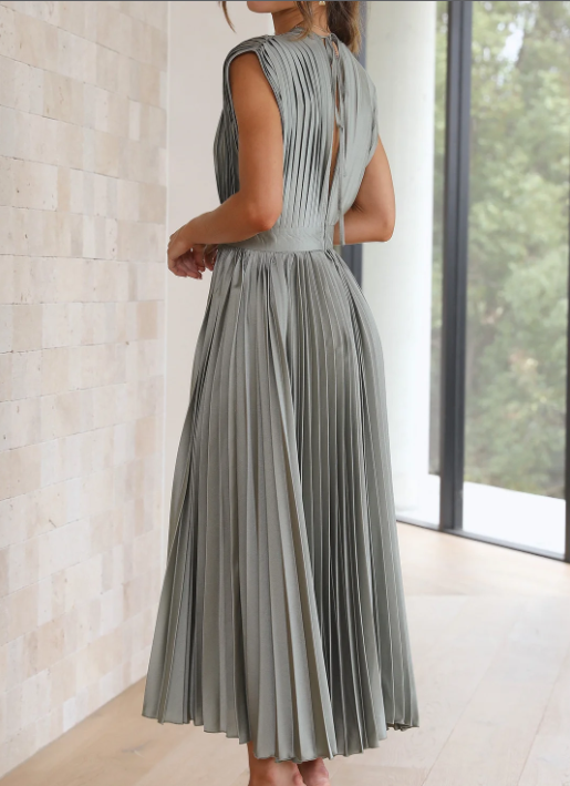 Isabella - Robe Midi Plissée