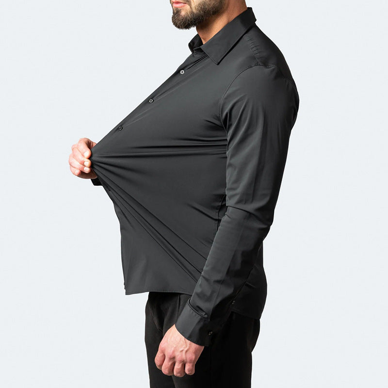 CHEMISE STRETCH ANTI-FROISSURE POUR HOMMES