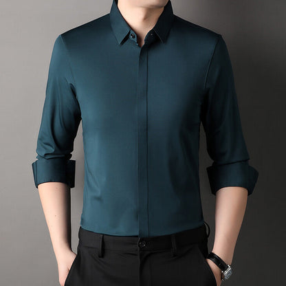 Théo - Chemise Mirabella Infroissable et Stretch Pour le Printemps et l’été, Élégante Pour Homme