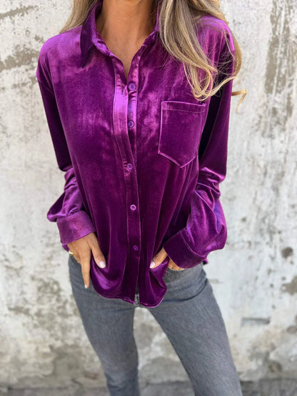 Sidonie - Chemise en Velours