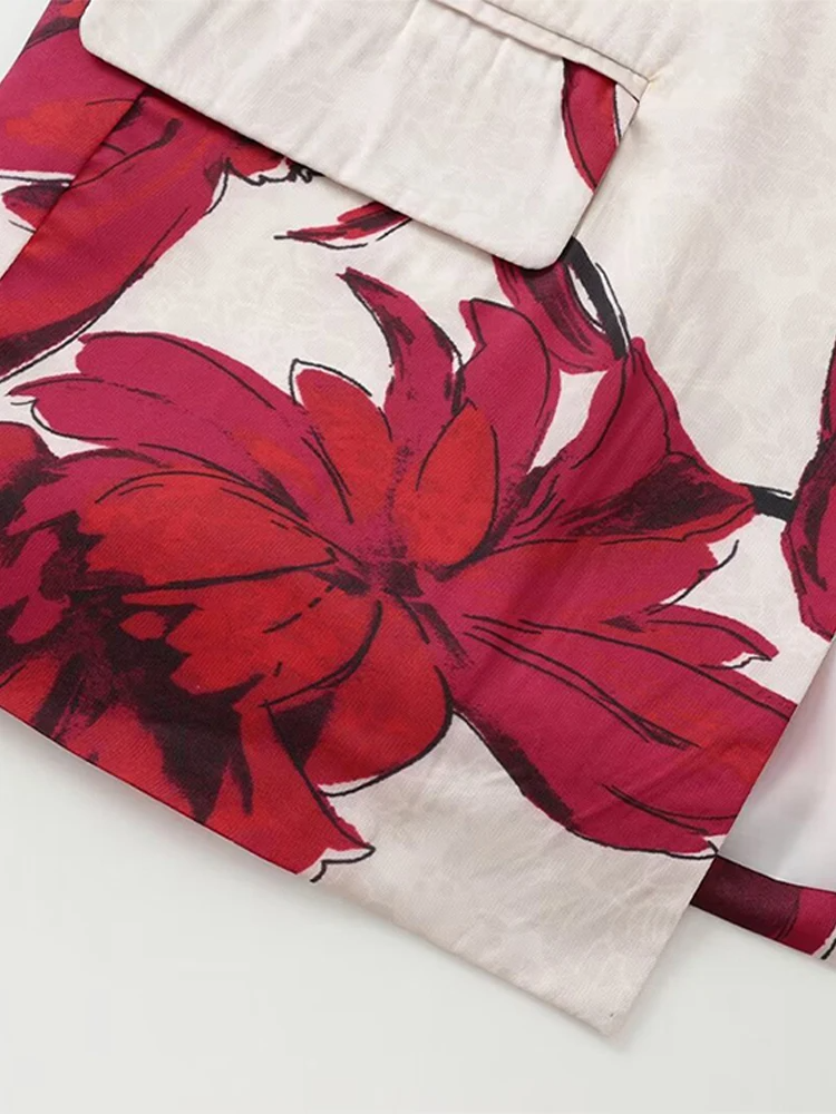Sophia - Ensemble blazer et pantalon à imprimé floral