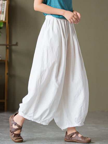 Anna - Pantalon en coton ample avec poches