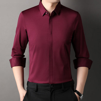 Théo - Chemise Mirabella Infroissable et Stretch Pour le Printemps et l’été, Élégante Pour Homme