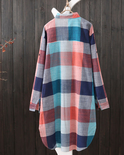 Zolla - Chemise à Carreaux avec Manches Longues